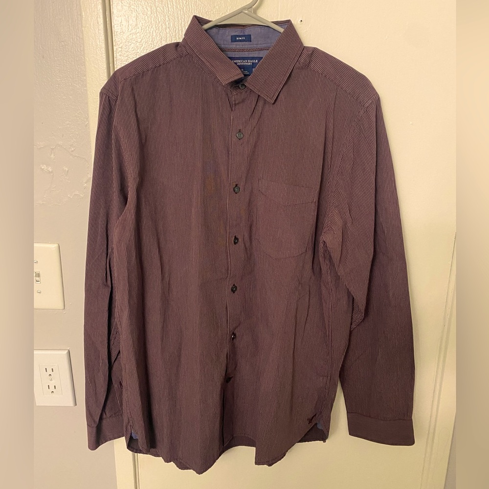 American Eagles Button Up; Large, Slim Fit